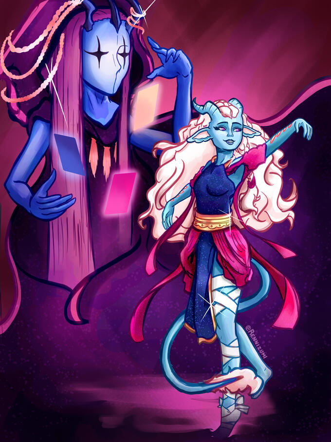 Kirsi for @Keekeeomee for Artfight 2024.