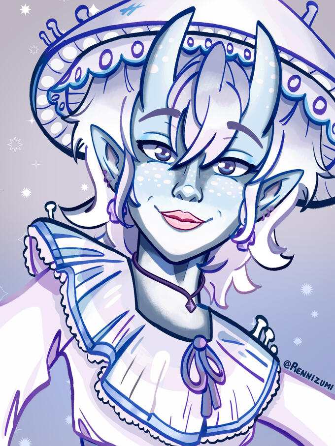 Angel for @KatyaHam for Artfight 2023.