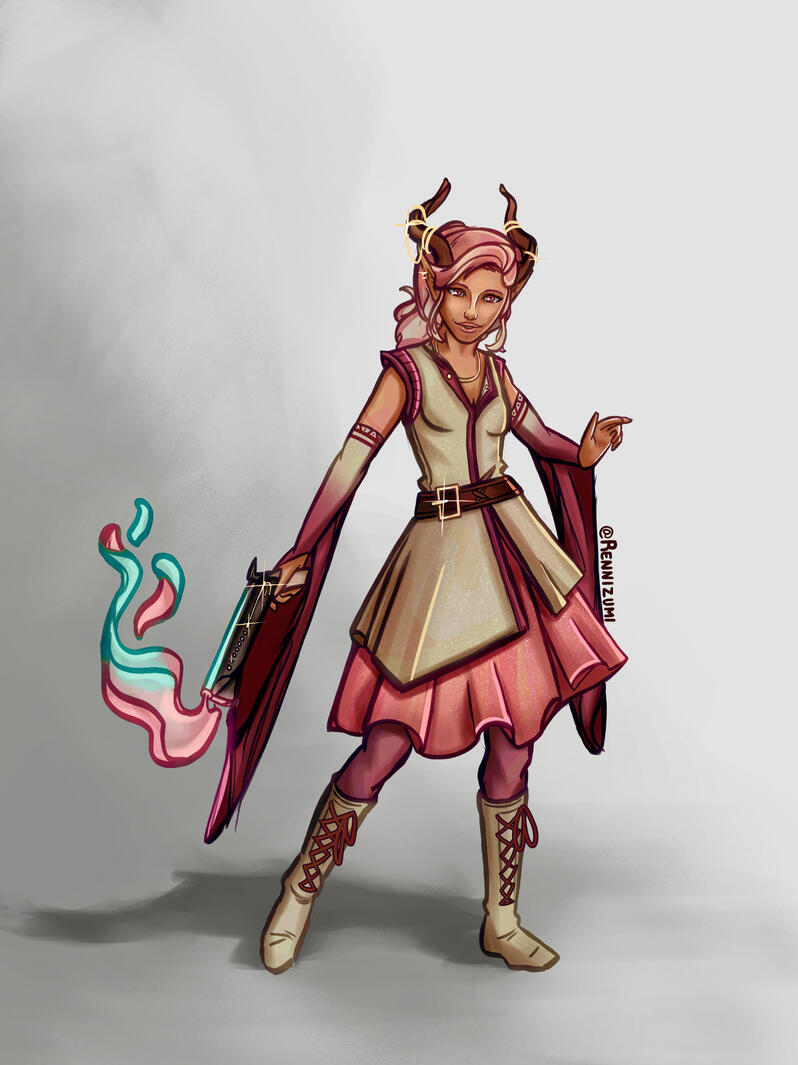 Lynzara for HannahMK for the 2024 Tiefling Secret Satan.
