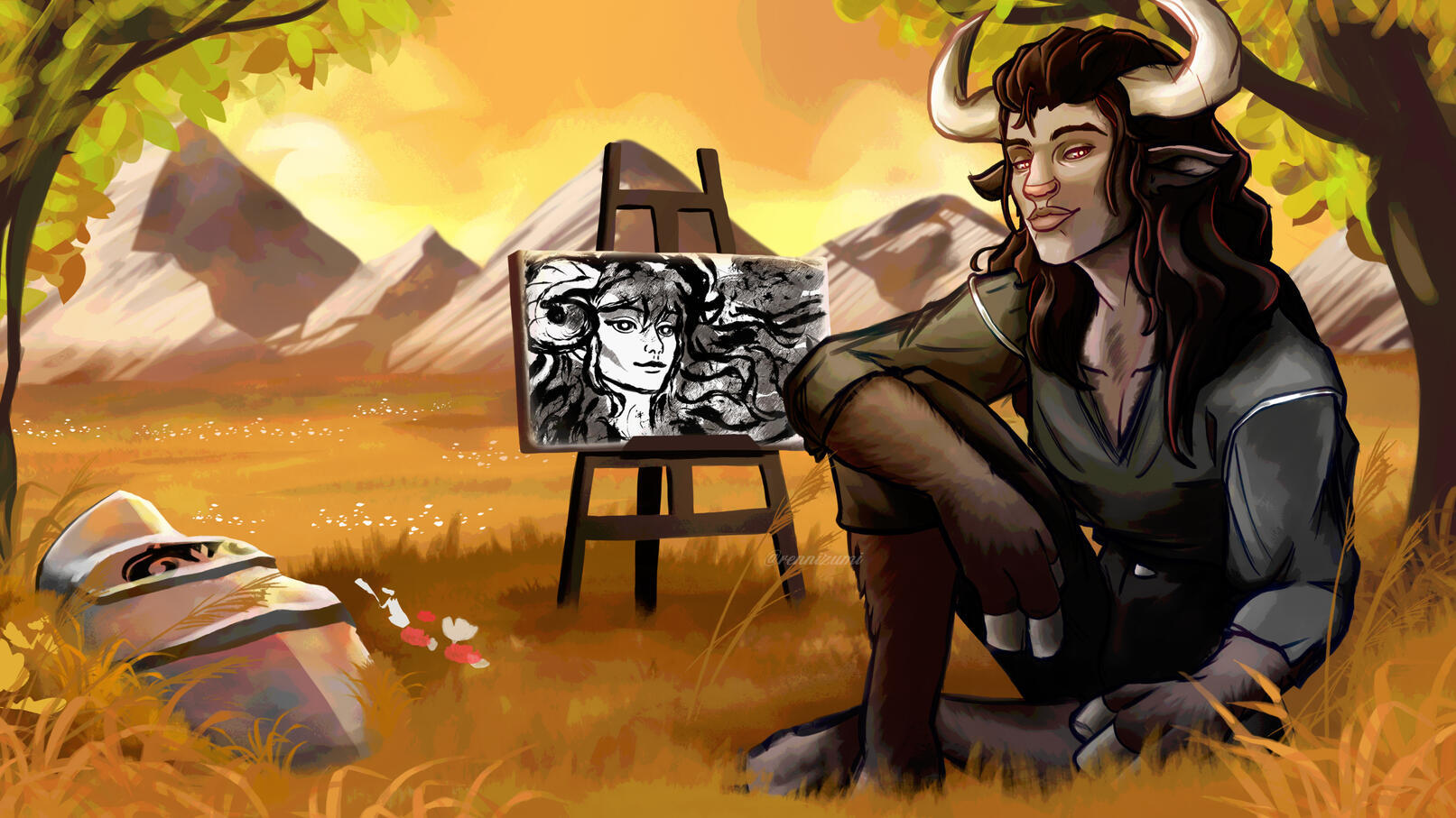 Braius Doomseed for the Artists&#39; Guild of Exandria&#39;s Critical Role Lo-Fi project.